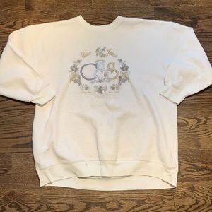 Vintage 90s Jeanswear County Seat Womens Inside Out Sweater, Size Large, Graphic